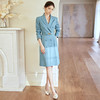 西装连衣裙女夏季职场通勤职业套装裙气质时尚工作服中长款外套ol 商品缩略图4