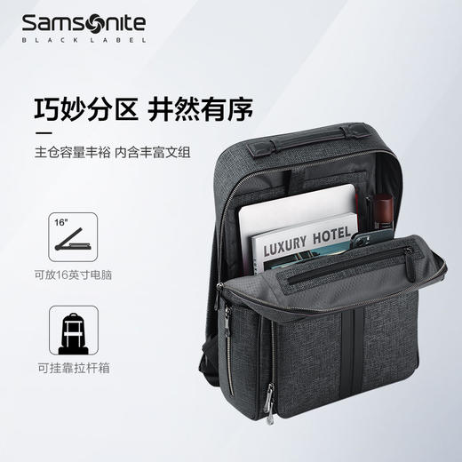 新秀丽LEGENDA高端商务双肩包NQ8*001 商品图3