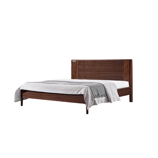 【现代风-CY104床】现代风/卧室/精选黑胡桃木/实木床 商品图2