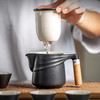 陶瓷旅行茶具功夫茶壶套装陶瓷快客杯便携式一壶五杯户外泡茶 轩昂快客杯（黑）VO1d 商品缩略图9