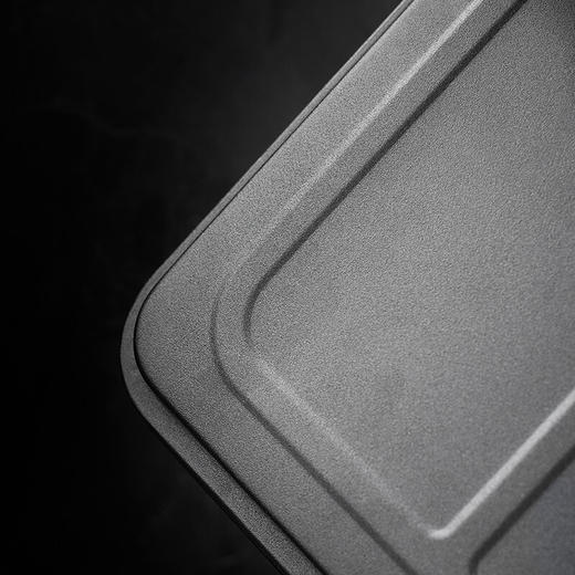 陶瓷仿乌金石茶盘家用茶具托盘轻奢干泡盘日式小茶台蓄排水式 梅花乌金瓷石茶盘N3b 商品图6