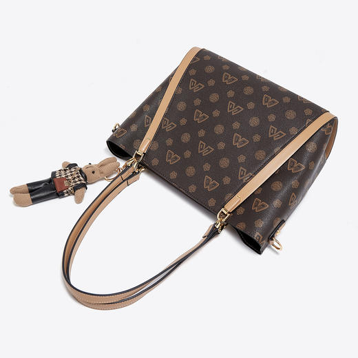 Safiya/索菲娅包包2022新款印花托特包单肩包女式斜挎包手提女包 SF9140016Y 商品图5