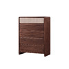 【现代风-CY142斗柜】现代风/卧室/北美黑胡桃木/ 实木+编织皮斗柜 商品缩略图1