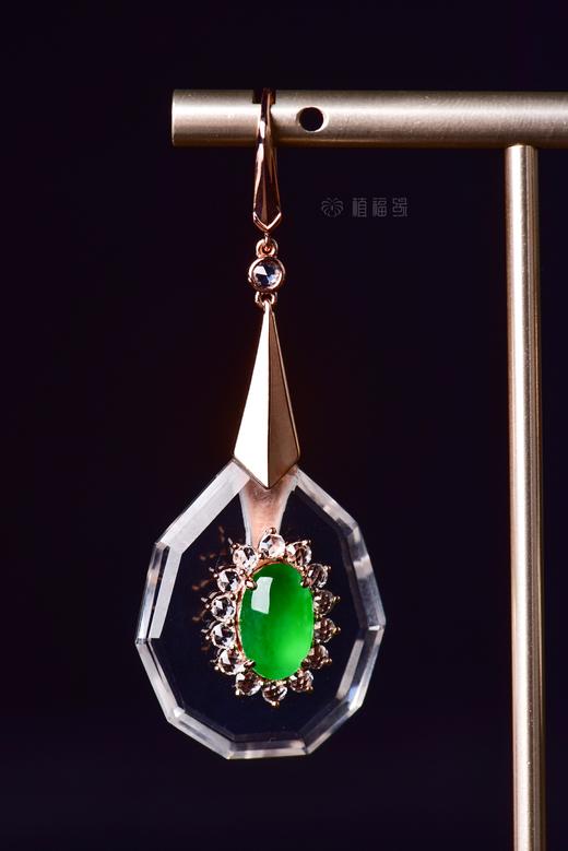 【石上生花】翡翠水晶耳坠  EZ12208058 商品图1