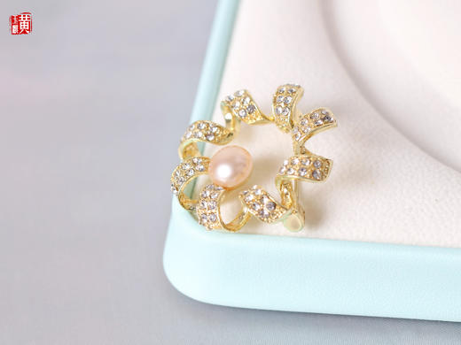 【锦簇】天然淡水珍珠胸针 商品图2