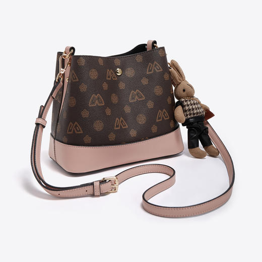 Safiya/索菲娅包包2022新款手提包水桶包单肩包女式斜挎包女包 SF9151017Y 商品图2