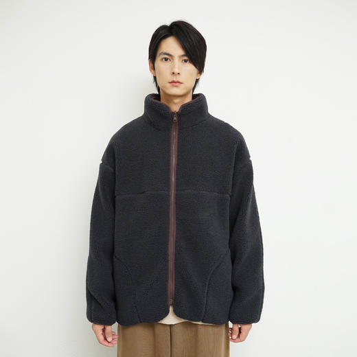 PRIMEE Oversized Fleece Jacket 廓形双面穿羊羔绒外套夹克 商品图3