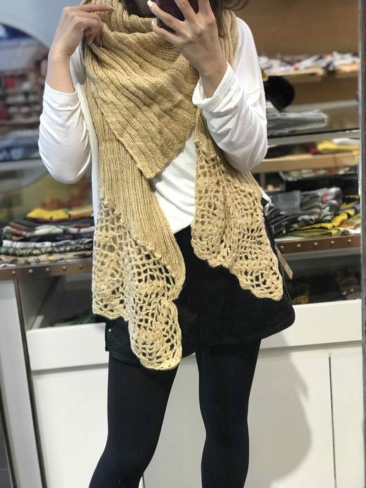 优品堂【圆舞曲】毛线勾花🌸围巾、披肩两用 商品图9