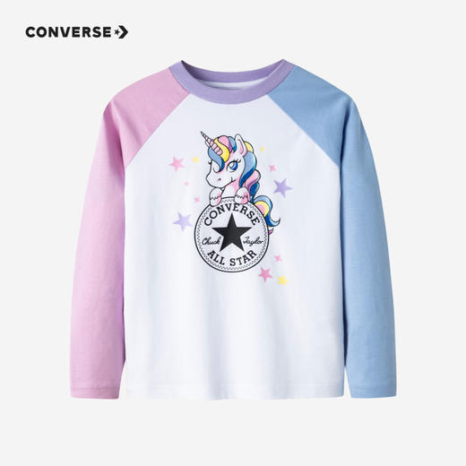 CONVERSE 秋 大童小童婴童 长袖T恤 CNVG-AG-D017 商品图0