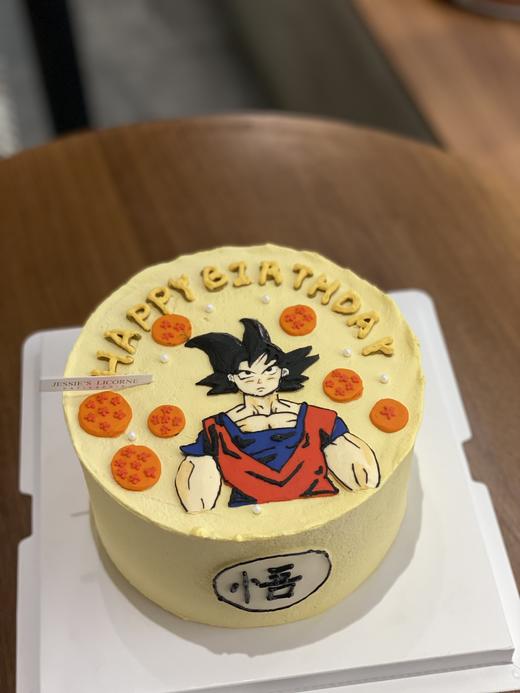七龙珠动漫手绘悟空奶油蛋糕 商品图0