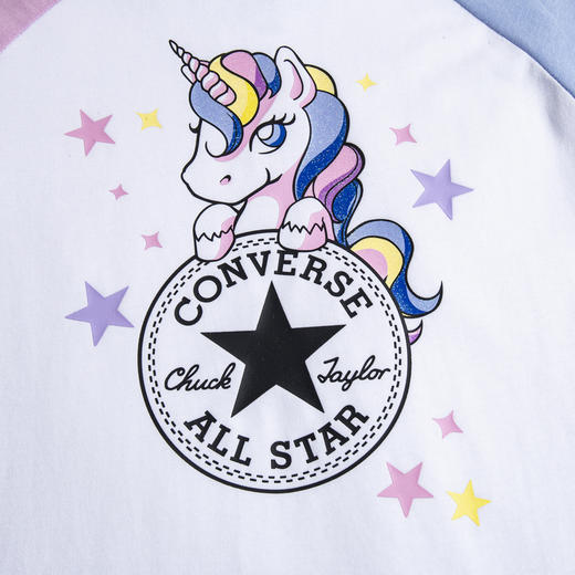 CONVERSE 秋 大童小童婴童 长袖T恤 CNVG-AG-D017 商品图3