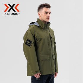 X-BIONIC 雷神戈尔3L硬壳冲锋衣 秋冬户外防水透汽抗寒服男21902