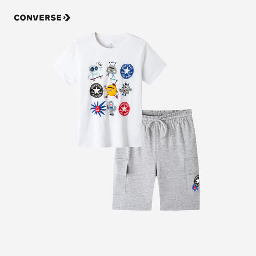CONVERSE 匡威  夏 大童小童 上下套装 CNVB-KS-C248 商品图0