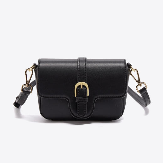 【包包专区】Safiya/索菲娅二层牛皮包包2022新款马鞍包单肩包女式斜挎包女包 SF986004Y 商品图2