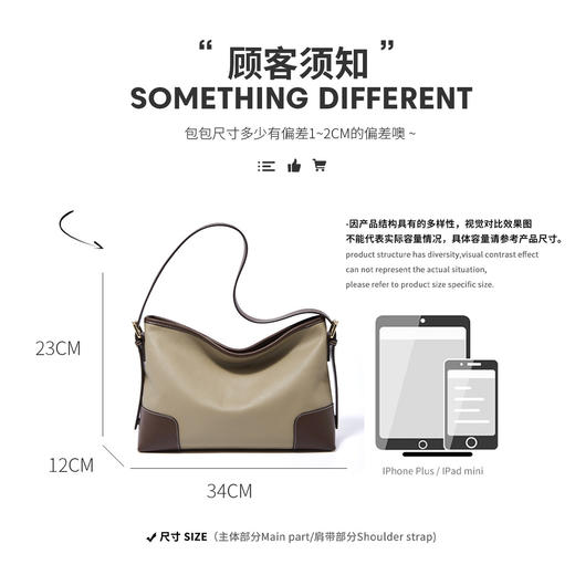 【直播特惠】Safiya/索菲娅2022新款头层牛皮手提包单肩包包女式斜挎包女包 SF9135015Y 商品图7