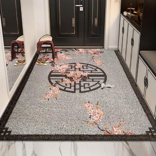 新中式PVC丝圈地垫门垫入户玄关地毯蹭土脚垫防滑可水洗 商品图4