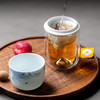 陶瓷便携式旅行茶具玻璃随行杯车载过滤泡茶杯户外茶水分离杯 山岳旅行茶杯-山川款B1f 商品缩略图8