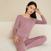 金三塔100%桑蚕丝女针织保暖内衣套装 基础打底秋衣秋裤 8NYW0202 商品缩略图2