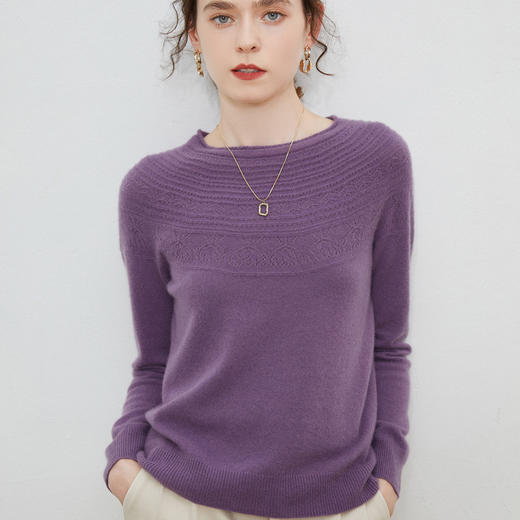 一线成衣圆领/V领/半高领/镂空半高领羊毛衫 商品图3