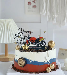 摩托车轮胎蛋糕