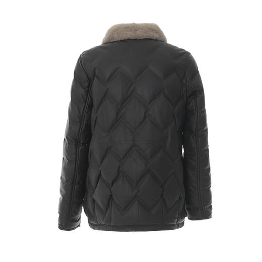 EITIE爱特爱冬季新款时尚显瘦压纹保暖皮羽绒外套女7293917 商品图1