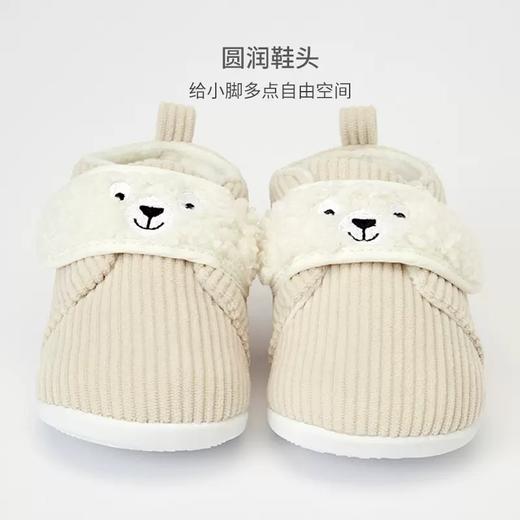 英氏婴儿灯芯绒学步鞋宝宝加绒保暖鞋子可爱超萌童鞋YFXKJ32181A 商品图1