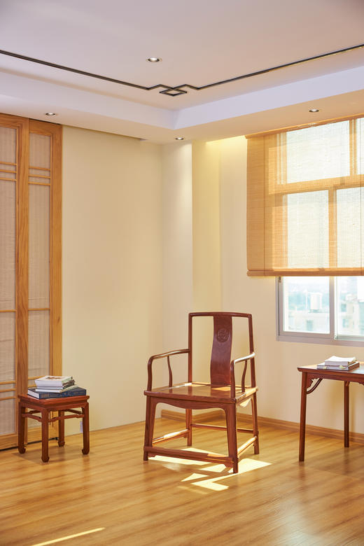 红桥红  家具严选  缅甸花梨(大果紫檀）  【王款 大扇形 南官帽椅】 商品图5