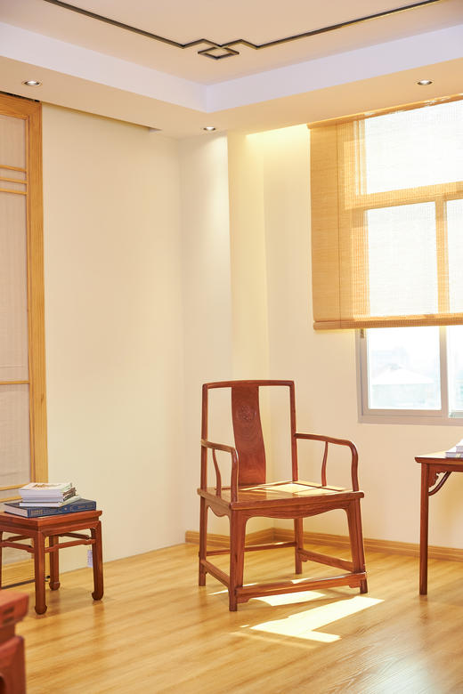 红桥红  家具严选  缅甸花梨(大果紫檀）  【王款 大扇形 南官帽椅】 商品图1