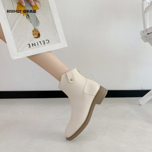 新品冬季薄绒时尚女矮靴舒适百搭798B25510 商品图1