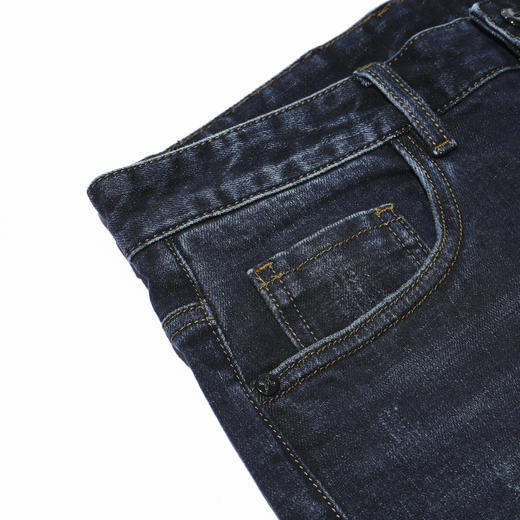 【专属秒杀】HX 冬季百搭直筒休闲水洗牛仔长裤Y201240001101 商品图4