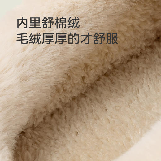 【儿童加绒防水拖鞋】儿童秋冬棉拖鞋防水防滑毛毛拖鞋 家居宝宝冬季室内棉拖鞋 商品图3
