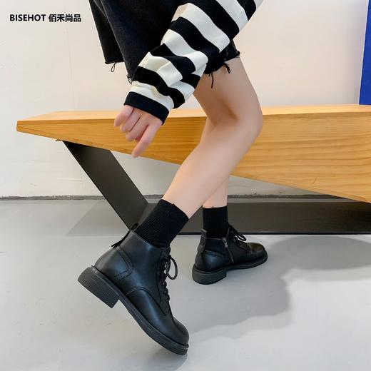 新品冬季薄绒百搭舒适马丁靴798B25511（W） 商品图4