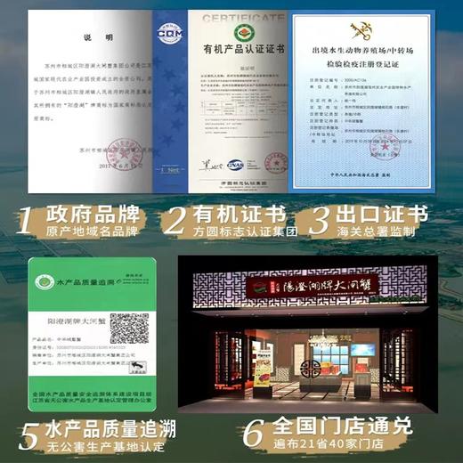 阳澄湖牌大闸蟹 有机大闸蟹礼盒礼券 大闸蟹蟹券提货卡 商品图5