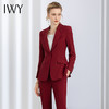 IWY/秋冬新款酒红色职业西装套装女宴会主持人商务修身正装厚款 CP11359 商品缩略图0