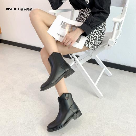 新品冬季薄绒时尚女矮靴舒适百搭798B25510 商品图2