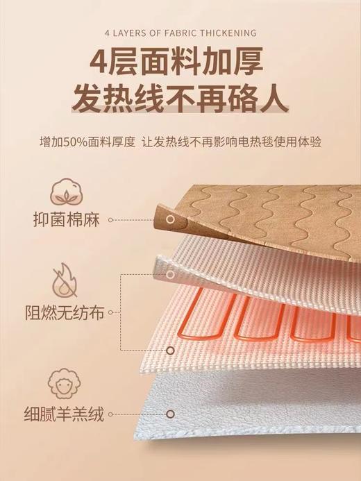 【抑菌除螨 双面电热毯】forestlife官方正品旗舰店水洗电热毯单人家用电褥子双人双控调温 商品图2