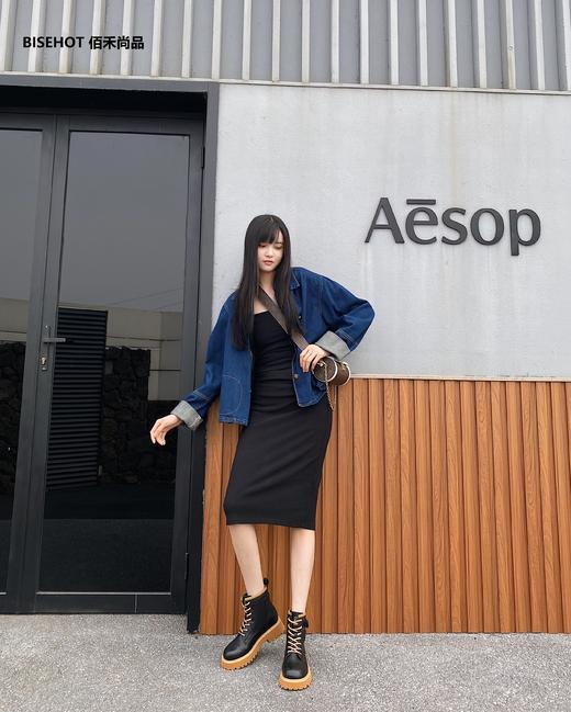 新品冬季加绒百搭时尚女马丁靴842B25548 商品图3