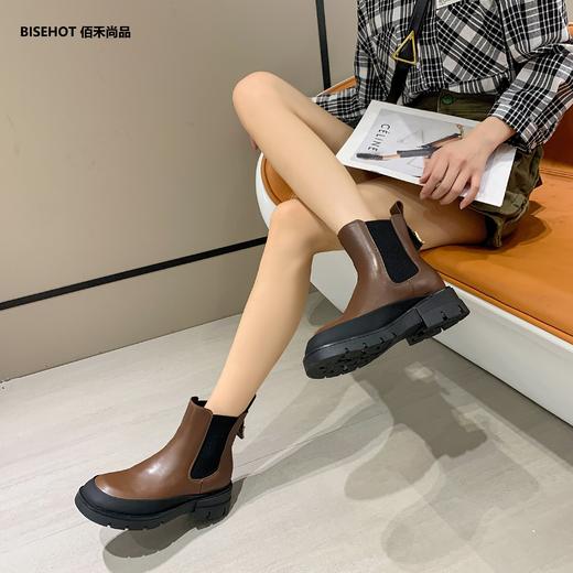 新品牛皮百搭舒适一脚蹬马丁靴846B25508（W） 商品图3