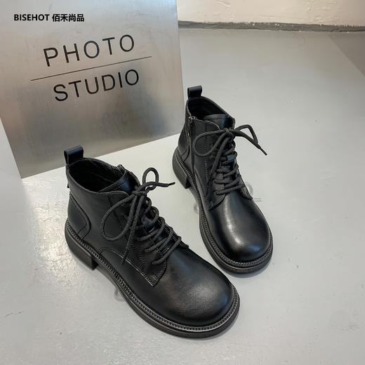 新品冬季薄绒百搭舒适马丁靴798B25511（W） 商品图2