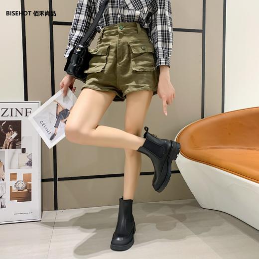 新品牛皮百搭舒适一脚蹬马丁靴846B25508（W） 商品图4