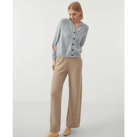 3楼珍贝圆V领女开衫 商品图1