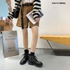 新品冬季加绒牛皮系带马丁靴846B25509 商品缩略图5