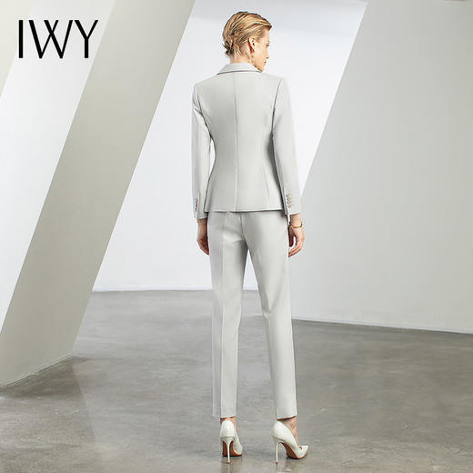IWY/秋冬新款灰色西装马甲三件套女职业装韩版修身白领工作服正装CPM1587 商品图3