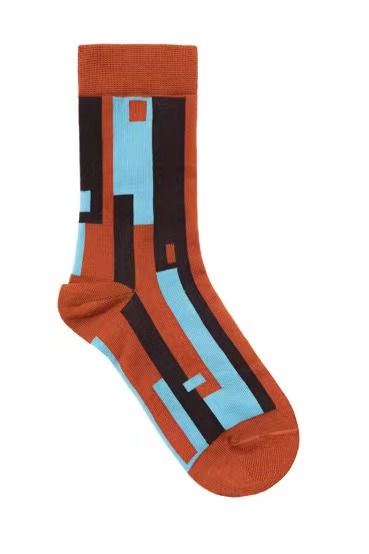 几何像素中筒棉袜套装礼盒