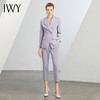 IWY/秋冬新款紫色西装套装女医美工作服正装高端商务主持人西服C12105+P12105 商品缩略图2