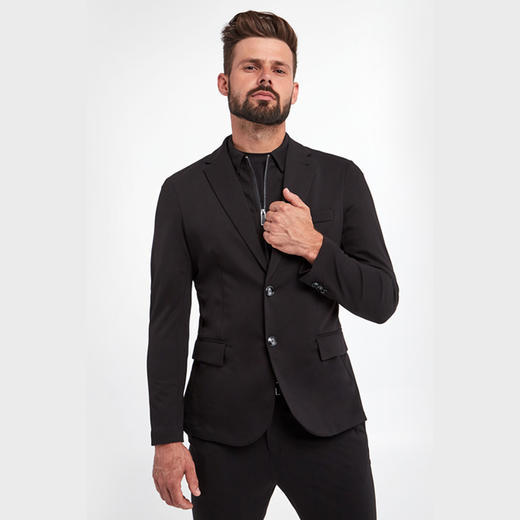 EMPORIO ARMANI 阿玛尼 男士休闲外套 黑色 6L1GL0 1JGXZ 0999 商品图0