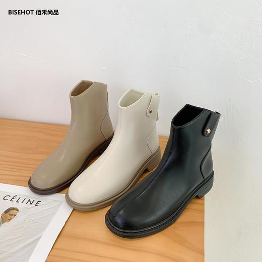 新品冬季薄绒时尚女矮靴舒适百搭798B25510 商品图3