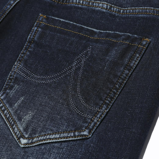 【专属秒杀】HX 冬季百搭直筒休闲水洗牛仔长裤Y201240001101 商品图7