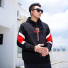 【新款DMH】潮牌大码男装胖子新款忍者刺绣撞色连帽卫衣帽衫男长袖 商品缩略图1