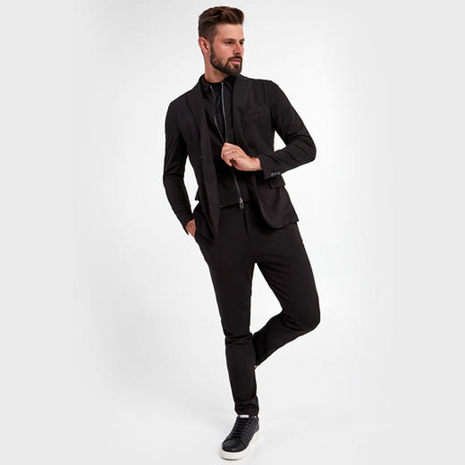EMPORIO ARMANI 阿玛尼 男士休闲外套 黑色 6L1GL0 1JGXZ 0999 商品图1